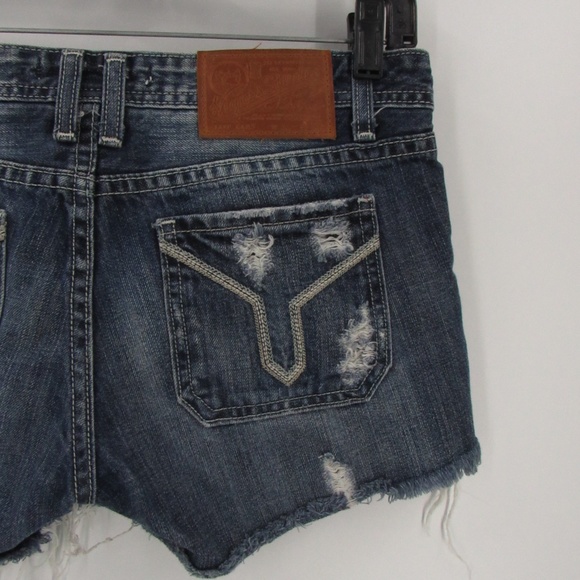 Vigoss Studio The Ritz Distressed Jean Shorts 3/4 27 - Picture 13 of 15